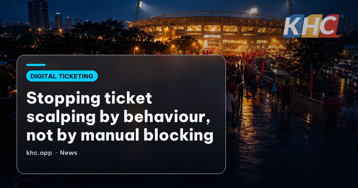 Stopping ticket scalping by behaviour, not by manual blocking