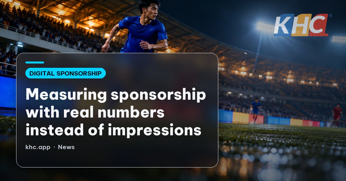 Measuring sponsorship with real numbers instead of impressions